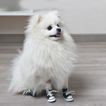 4PCS/Set Puppy Dog Boots Anti-slip Sport Denim Causal Sneakers - £19.94 GBP+