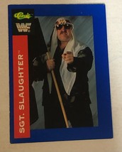 SGT Slaughter 1991 WWF WWE wrestling Classics trading Card #142 - £1.58 GBP