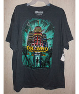 NWT MENS DR. WHO, DALEKS &amp; THE TARDIS DARK GRAY HEATHER NOVELTY T-SHIRT ... - €20,26 EUR