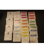 PARKER BROTHERS MONOPOLY GAME PARTS--28 PROPERTY CARDS - USED - $4.00 CAD