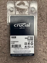 Crucial 16GB DDR4 3200MHz PC4-25600 Sodimm Laptop Memory CT16G4SFRA32A - £27.25 GBP