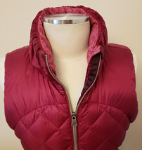 Lululemon Goose Down Quilted Puffer Vest Size - M Burgundy - £63.78 GBP