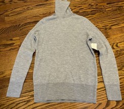 NEW SAKS FIFTH AVENUE Women’s Merino Ribbed Turtleneck Sweater Size Larg... - $49.49