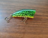 VINTAGE Kautzky Natural Ike Lazy Ike CHUG IKE Grn Perch 2 1/8&quot; Topwater ... - $13.86