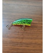 VINTAGE Kautzky Natural Ike Lazy Ike CHUG IKE Grn Perch 2 1/8&quot; Topwater ... - $18.89 CAD