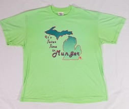 VTG 1980&#39;s Munger Potato Festival &quot;It&#39;s Tater Time in Munger&quot; T-Shirt Ad... - £18.49 GBP