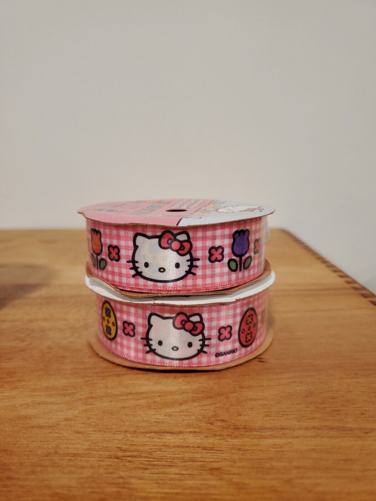 (2) Hello Kitty by Sanrio  2013 decorative ribbon hair bow Offray 7/8 in x 9 ft - $21.41
