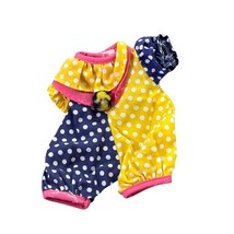 Vintage Doll Clown Outfit Polka Dot Romper Costume Clothes Preowned Exce... - $12.86
