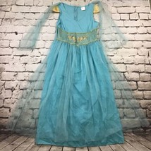 Dragon Mistress Womens Sz M(8-10) Halloween Costume Blue Gold Dress Cosplay - $11.88