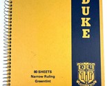Duke Brown Board Cover Notebook - 80 Sheet - Narrow Ruling Greentint 33-004 - $21.77