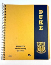 Duke Brown Board Cover Notebook - 80 Sheet - Narrow Ruling Greentint 33-004 - $21.77