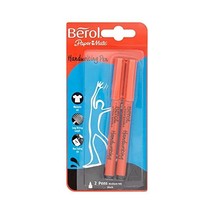 Berol Handwriting Pen Clip Cap Medium Nib 0.6mm - Black (Pack of 2)  - $4.00