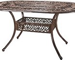 Christopher Knight Home Tucson Cast Aluminum Dining Table, Shiny Copper - £685.76 GBP
