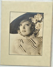 Marion Davies Signed Matted Photo - William Randolph Hearst 11&quot;x 14&quot; w/coa - £310.56 GBP