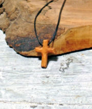 Cross Crucifix made of olive wood  N°24 small made Italy  - $5.30