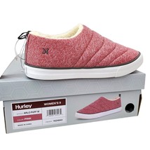 HURLEY Slip-on Arlo Puff Sneaker Woman&#39;s 9 Vegan Shearling Casual Shoe Winter - £36.31 GBP