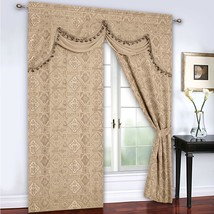 Sienna 5-Piece Printed Window Curtains By Regal Home Collections - 54" W X 84" L - $43.97