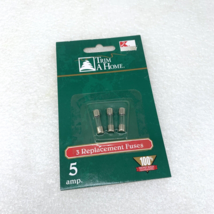 Trim A Home, 3-Pcs Replacement Fuses, 5 amp, Christmas Village, Vintage K-Mart - $9.95