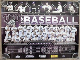 2011 TCU HORNED FROGS BASEBALL 18&quot; x 24&quot; Poster Schedule- Mountain West ... - £14.09 GBP
