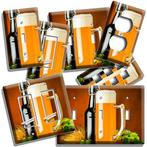 CRAFT BEER MUG HOPS WHEAT LIGHT SWITCH OUTLET WALL PLATE KITCHEN DINER A... - £12.75 GBP+