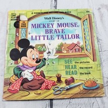 Disneyland Record &amp; Book Walt Disneys Story Of Mickey Mouse, Brave Little Tailor - £27.25 GBP
