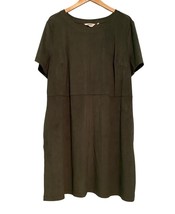 Candace Cameron Bure Shift Dress Womens Plus Size 3X Army Olive Green St... - $219.58 MXN