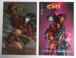 Shi vs Tomoe Chrome Cyblade #1 Variant Comic Lot 1995 NM (2 Books) - £23.97 GBP