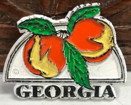 Georgia Peaches Rubber Collectible Refrigerator Tourist Magnet - $7.31