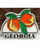 Georgia Peaches Rubber Collectible Refrigerator Tourist Magnet - £5.75 GBP