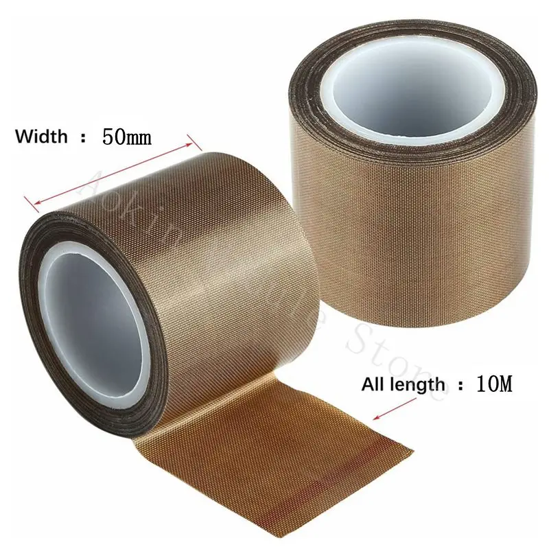 Sporting 10m PTFE Tape 0.13/0.18mm 300 Degree High Temperature Resistance Adhesi - £23.89 GBP