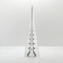 Japanese Crystal Pagoda Obelisk, Intaglio Glass,  Vintage - £28.60 GBP