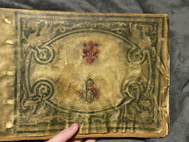 RARE - Beatiful antique leather Handmade postcard book L Herndon Werth - £584.23 GBP