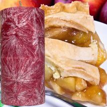 Warm Apple Pie Scented Palm Wax Pillar Candle Hand Poured - £19.98 GBP+