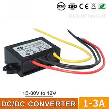 DC 24V 36V 48V 60V TO 12V 1A 2A 3A 5A Step Down Power Converter Step Dow... - $10.87