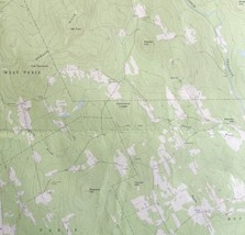Map West Sumner Maine USGS 1967 Topographic Vintage Geo 1:24000 27x22&quot; T... - £35.40 GBP