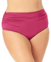 ANNE COLE Bikini Swim Bottoms High Waist Berry Plus Size 18W $64 - NWT - £14.32 GBP