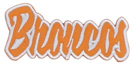 Denver Broncos  Embroidered Applique Iron On Patch Three Sizes Customize - $134.03 MXN+