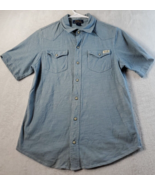 Polo Ralph Lauren Shirt Boys Large Blue Cotton Short Sleeves Collar Butt... - $8.04