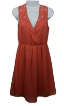 Vero Moda Lace Sleeveless Dress Tangerine Orange Size S Womens - £22.79 GBP