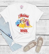 Christmas Princess shirt | Princess Cinderella, Ariel, Belle, Snow White, Aurora - £11.76 GBP+