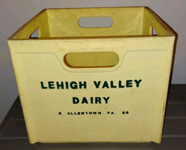 Vintage Lehigh Valley Dairy Allentown PA 1968 Plastic Milk Bottle Crate ... - $50.00