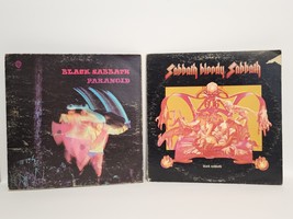 Lot 2 BLACK SABBATH Sabbath Bloody Sabbath 1974 &amp; Paranoid 1972 Vinyl LP Records - £46.70 GBP