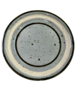 Vintage Hand Thrown Pottery Speckled Grey Light Blue 7.75&quot; Plate Circle ... - €17,23 EUR