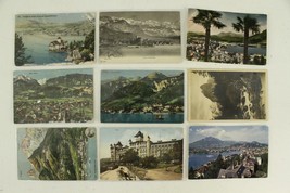 Vintage 9PC Lot Postcards Foreign Travel SWITZERLAND to Germany Austria Spain - £16.03 GBP