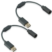 2X Wired Controller Usb Breakaway Cable Cord For Microsoft Xbox 360 - £13.27 GBP