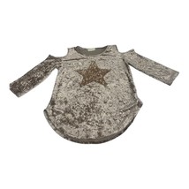 btween Youth Girls Sequined Star Cold Shoulder long Sleeved Blouse Top S... - £10.95 GBP