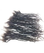 100% Human Hair Locks handmade Dreadlocks 110 pieces 4-5&quot; black small si... - £173.00 GBP