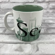 Seattle The Emerald City Mug Cup Coffee Tea Soup Cocoa White Green Large - £18.38 GBP