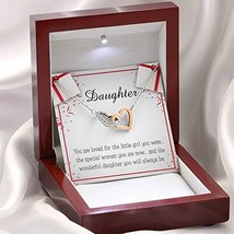 Daughter Necklace Gift Card Special Wonderful Daughter Inseparable Love ... - £50.44 GBP