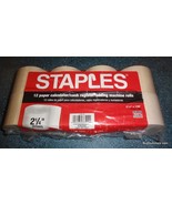 Lot of 8 Staples 2-1/4&quot; x 130&#39; Calculator Paper Rolls - FAST SHIPPING! - $22.30